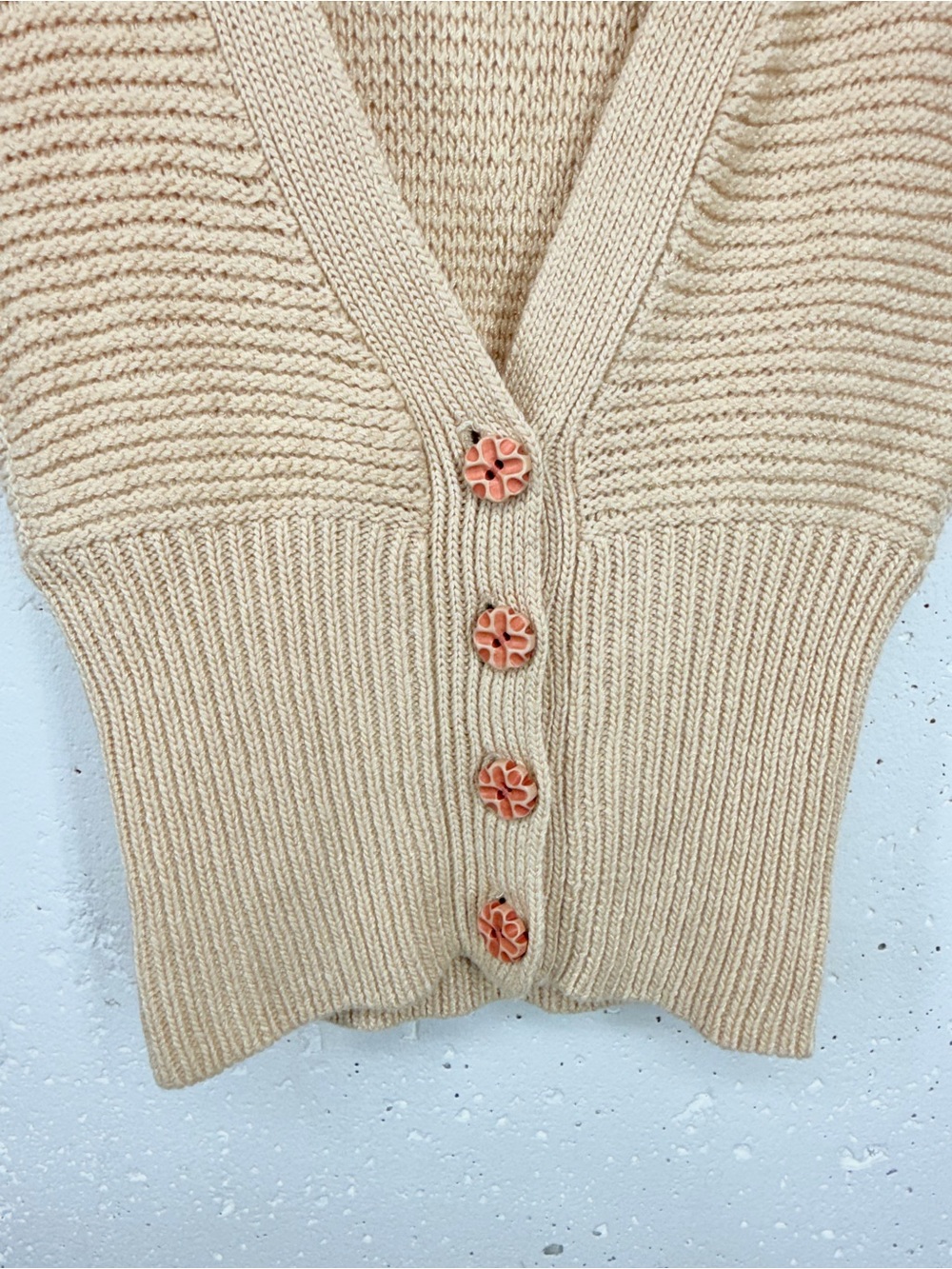 Anthropologie Moth Size Medium Dark Cream Sleeveless Knit Sweater Vest - Picture 4 of 9